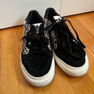 Adidas Black and White Animal Pattern Shoes
